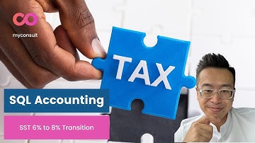 SQL Accounting - How to transition from 6% to 8% service tax