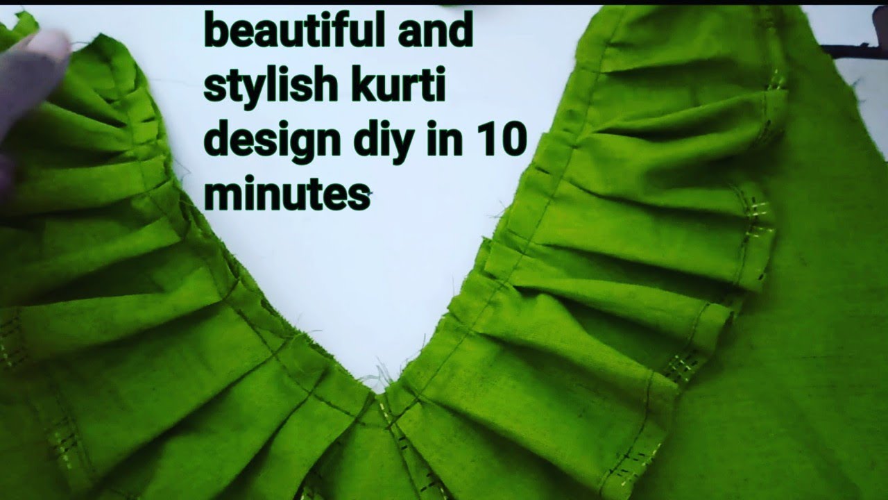diy designer kurti in 10 minutes. how to make designer kurti at home