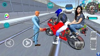 SUPER BIKE VS Bullet Train POLICE Car Driving School- Best Android Gameplay HD #15