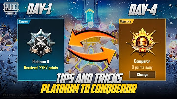 C9S27 From Platinum To Conqueror 🔥 Tips And Tricks 100% Working  | PUBGM