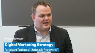 Digital Marketing Strategy: Participant Testimonial “Actionable Frameworks”