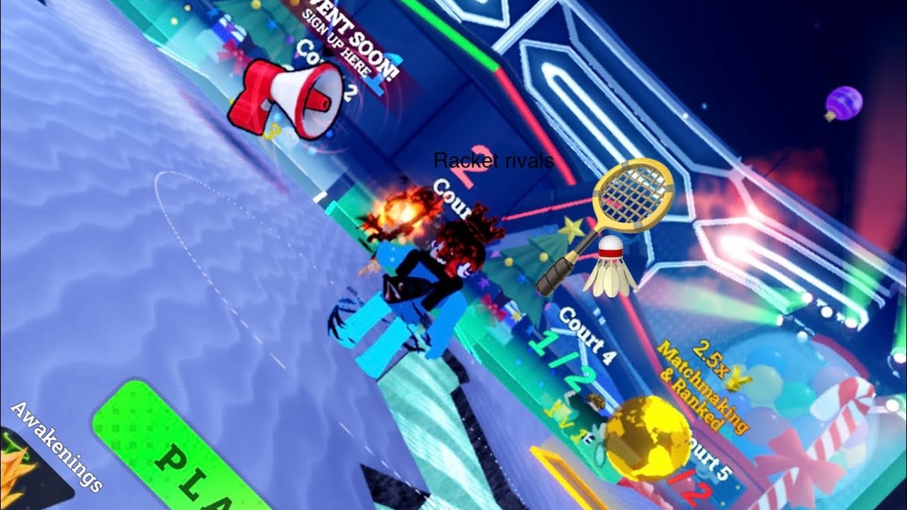 Racket rivals (I was grinding hard)