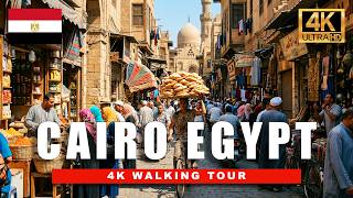 4K Cairo Egypt Walking Tour | What Tourists Don’t See on Egypt's Busiest Streets and HIDDEN Markets