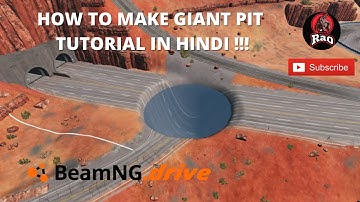 BeamNG.Drive | How To Make Giant Pit in BeamNGDrive | Tutorial #7 | Hindi 2021