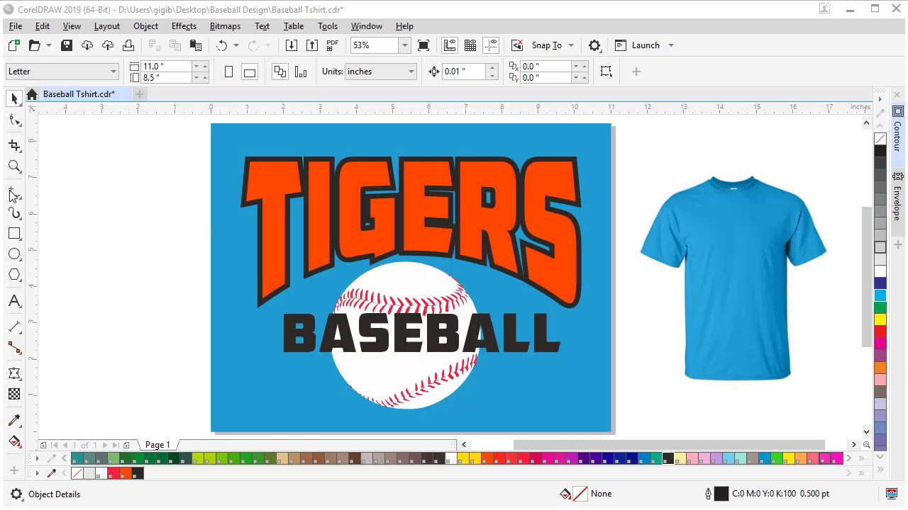 Download Coreldraw Screen Printing Project T Shirt Design And Mockup Youtube