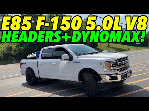 E85 Tuned Ford F-150 5.0L V8 w/ Long Tube Headers & Dynomax Race