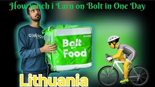 My Earnings as a Bolt Food Courier | Electric Cycle | Lithuania | Vilnius |2024