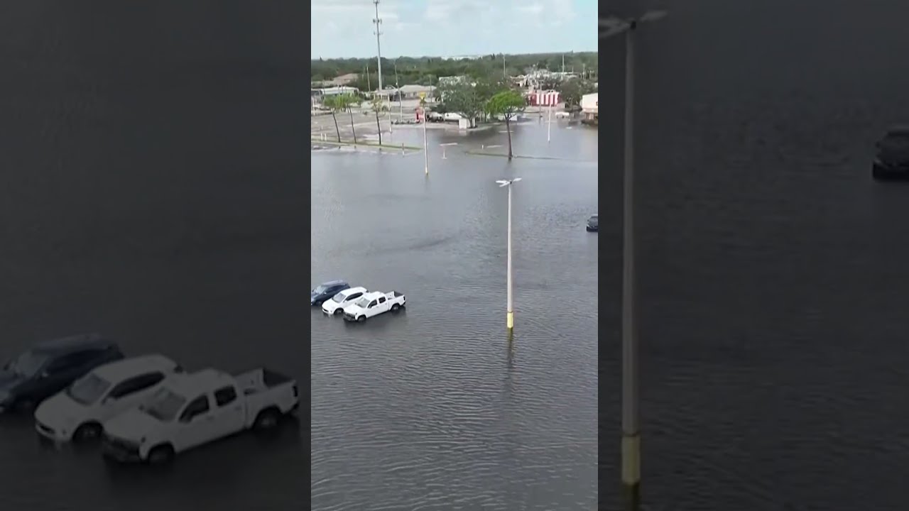 Hurricane Milton Storm Surge Brings Flooding to Tampa, Florida