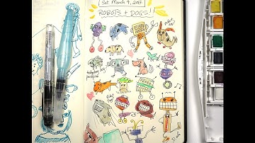 Speedy Doodle: ROBOTS AND DOGS by children