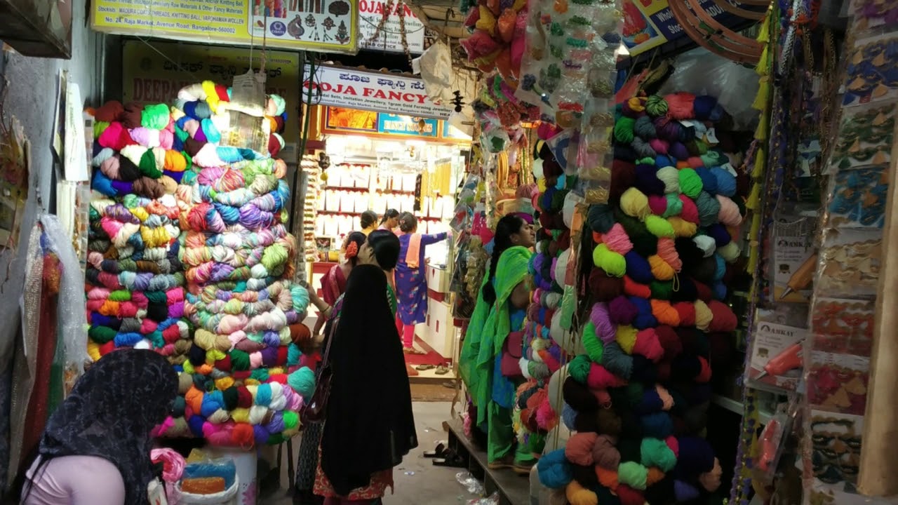 yarn vlog raja market bangalore crochet tamil YouTube
