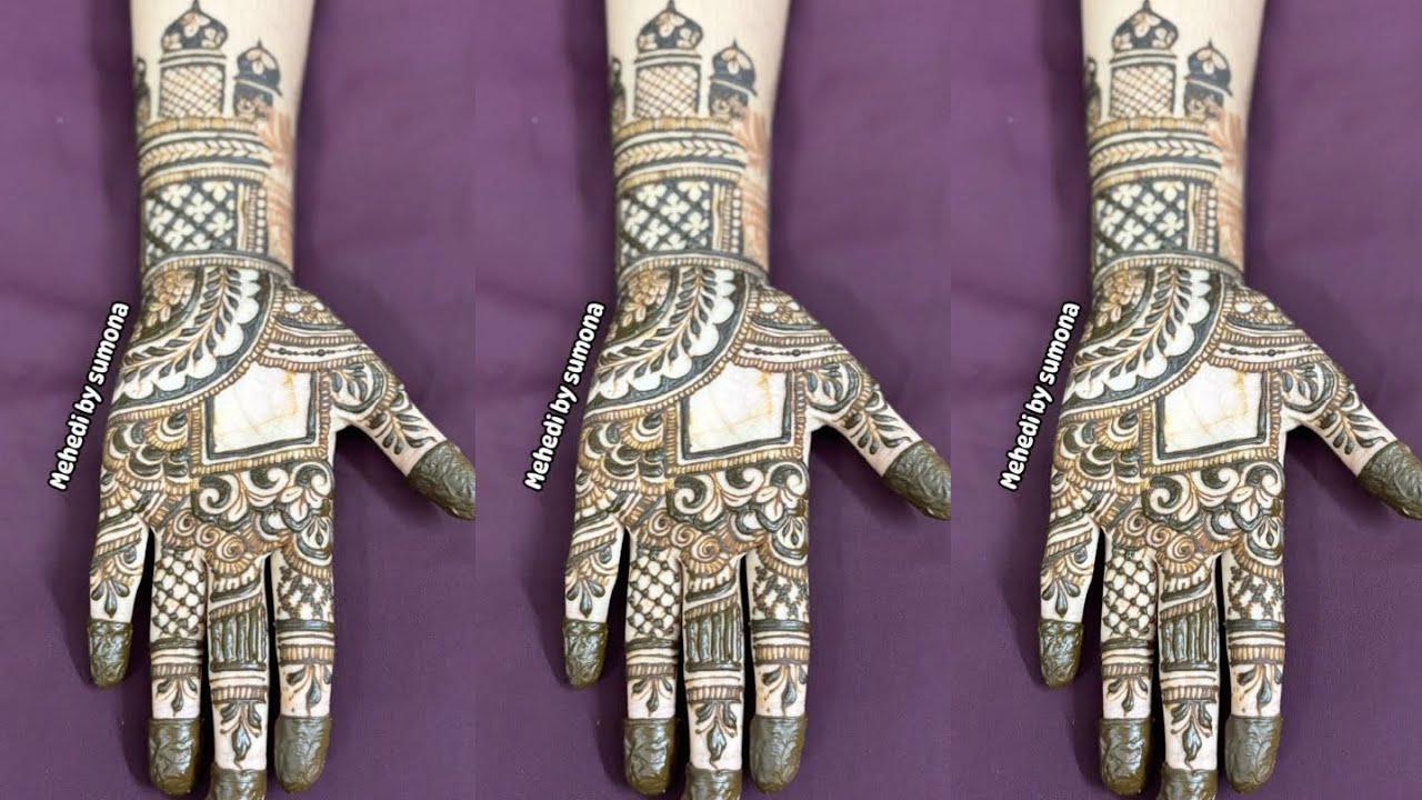 মহল দিয়ে ফ্লোরাল মেহেদী ডিজাইনের টিউটোরিয়াল 😍 || Artist || Henna || Bridal Henna || Mehedi by Sumona