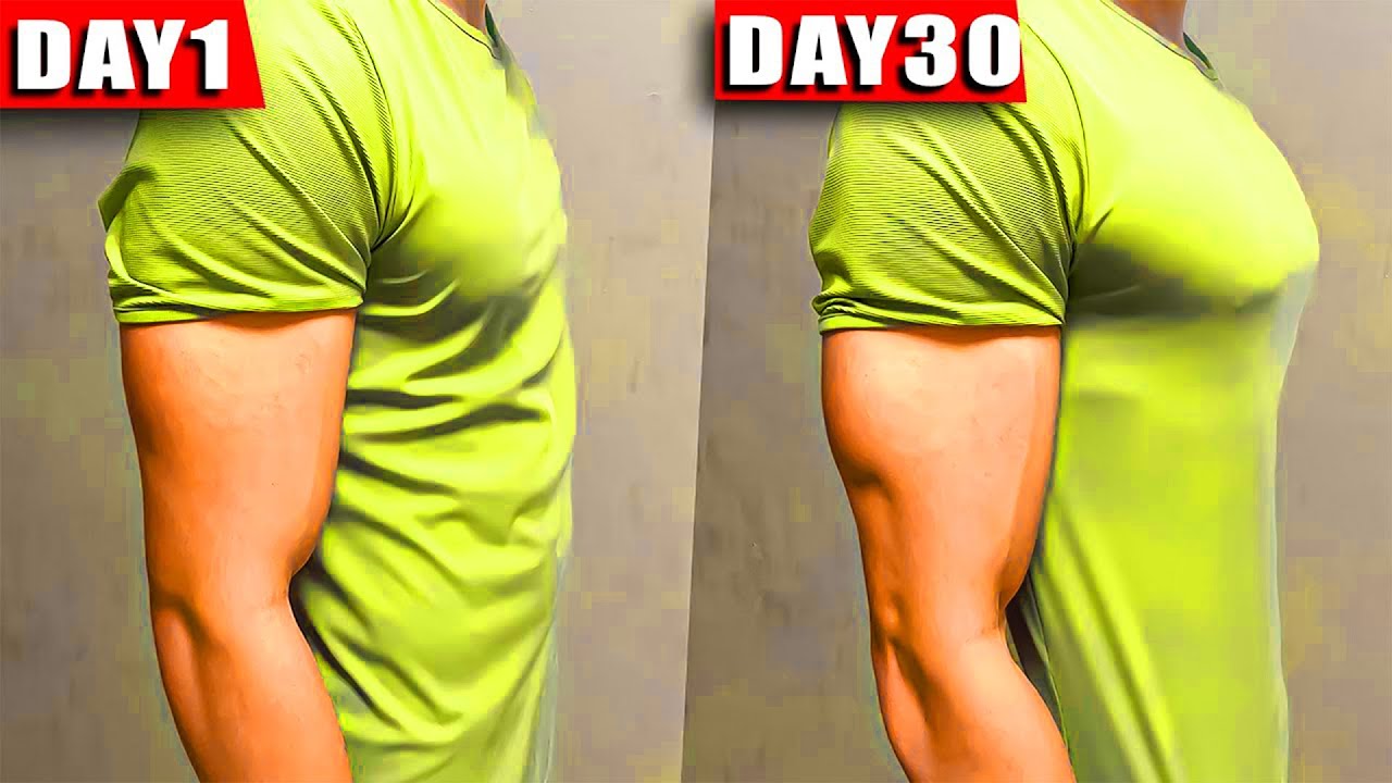 Build bigger chest with home workout | no equipment - YouTube
