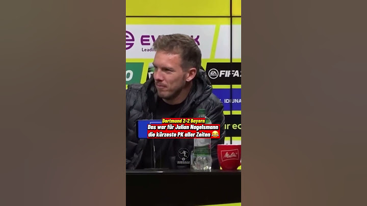 Das war für Julian Nagelsmann die kürzeste PK aller Zeiten 😂