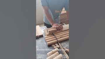 Cutting round sticks with a saw! 🔧