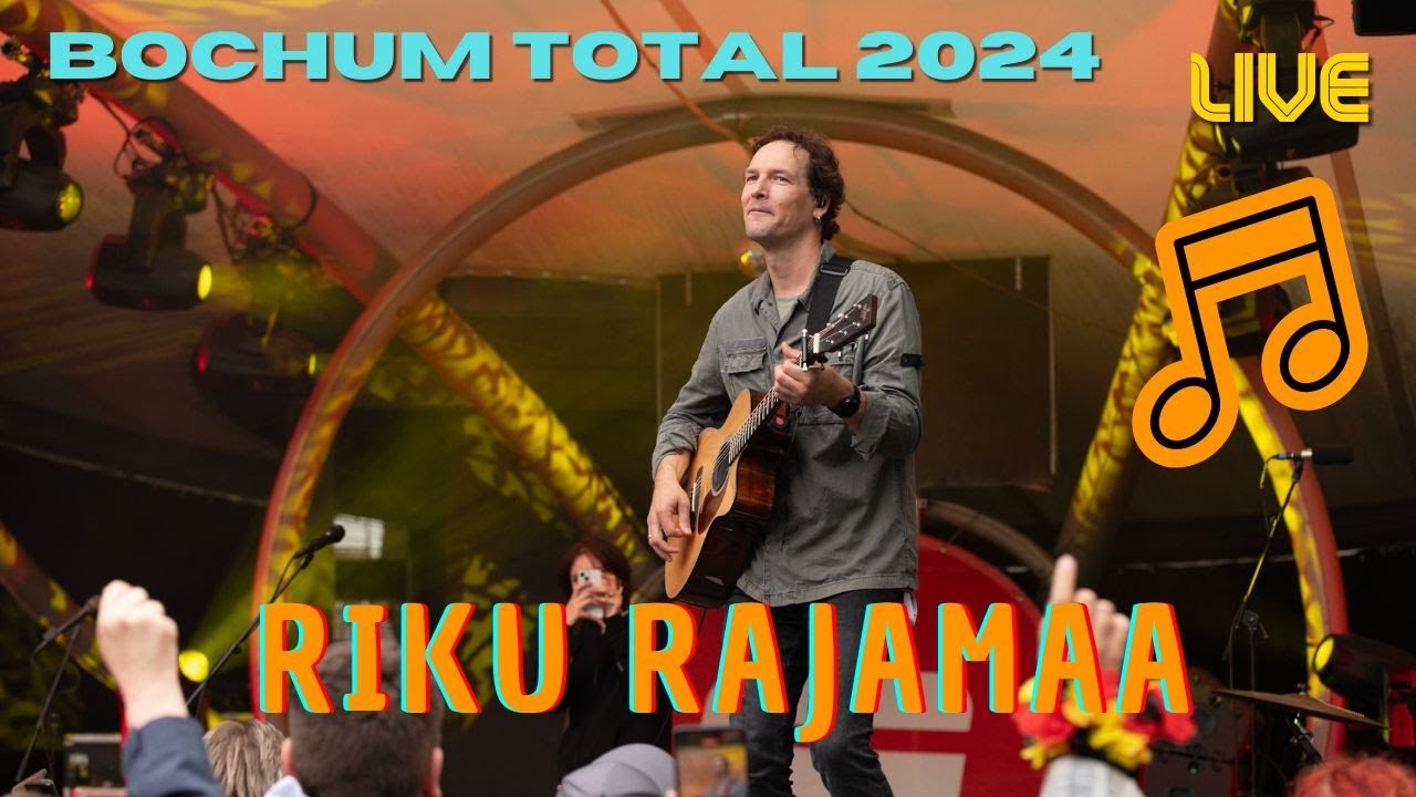 🎸 Riku Rajamaa auf der Sparkasse Bochum Bühne bei Bochum Total 2024! 🎸