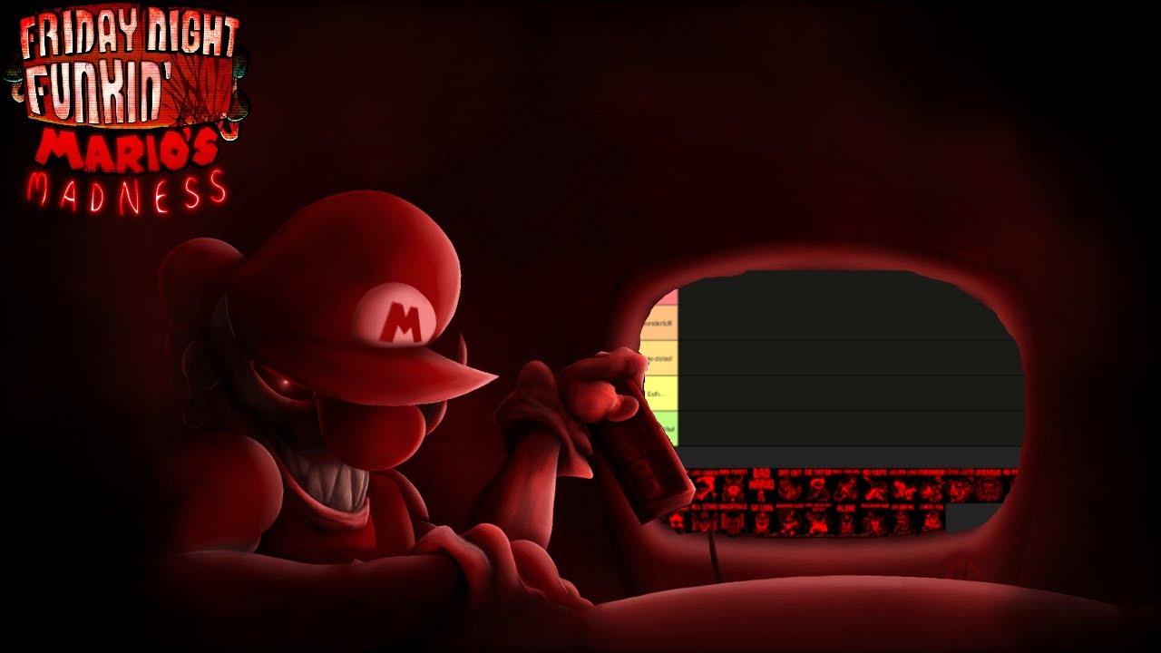 Friday Night Funkin: Рейтинг ВСЕХ песен Mario Madness (SCREW DA OPPS MX)