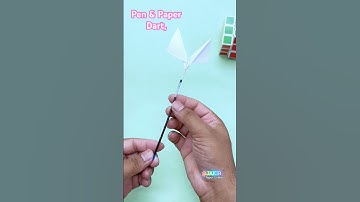 Pen & Paper Dart, how to make dart at home, paper craft #shorts #craft #shortvideo #papercraft