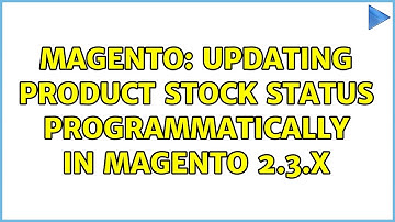 Magento: Updating product stock status programmatically in Magento 2.3.x