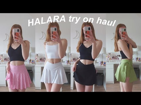 Halara skirts try on haul! ♡