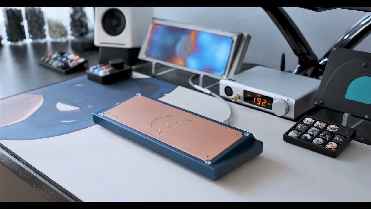 TGR x SingaKBD Unikorn R2.2 Berlin Blue Sound Test - (New Nixies)Cherry MX Black Clear Top