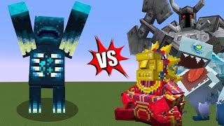 WARDEN BOSS VS Mowzie’s Mobs in Minecraft