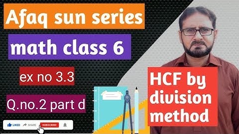 Afaq sun series math class 6 ex no 3.3 Q.no 2 part d