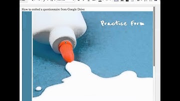 Embed a Google form into a blog or website