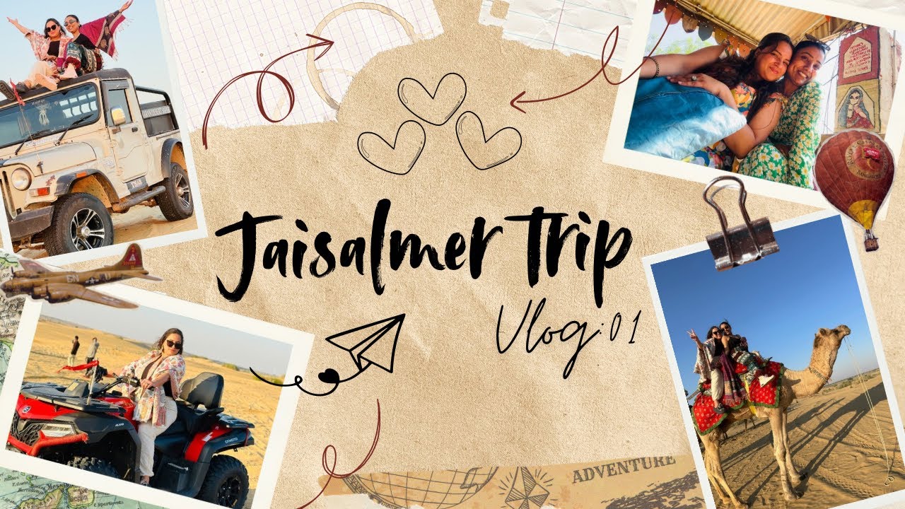 Trip ✈️ to🐪*Jaisalmer*🐪| Travel with Friend🫶🏻🌻| Vlog-01 | Usha Jeengar | Exploring desert 🏜️ life 