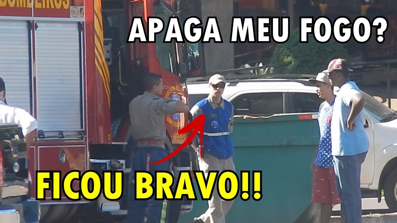 PEDINDO PARA OS BOMBEIROS APAGAR MEU FOGO !!  DEU MERDA ?? - YouTube Paranóia 1
