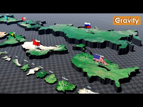 Видео: Сравнение размеров стран
