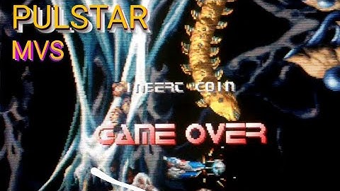 Pulstar MVS on CRT - Attract Demo Mode - AICOM - NEOGEO MVS - 720p