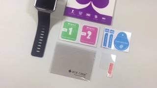 Fitbit Blaze Screen Protector by Ace Case - scratch proof test and application