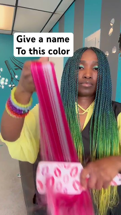  Hair braid color blend - YouTube