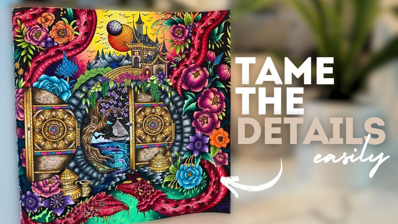 How I approach TOUGH coloring pages