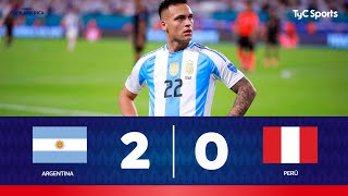 Thumbnail for Argentina 2-0 Perú | DOBLETE DE LAUTARO MARTÍNEZ | Copa América 2024