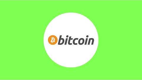 Bitcoin Logo - Icon Animated | Green Screen | Free Download | 4K 60 FPS !