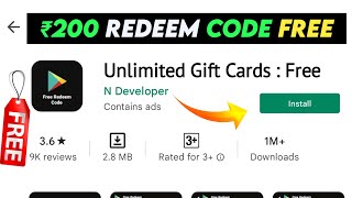 How To Earn Google Play Redeem Codes Free | Daily Earning App | Gift Card by Tech TH 6,512 views 2 years ago 3 minutes, 5 seconds