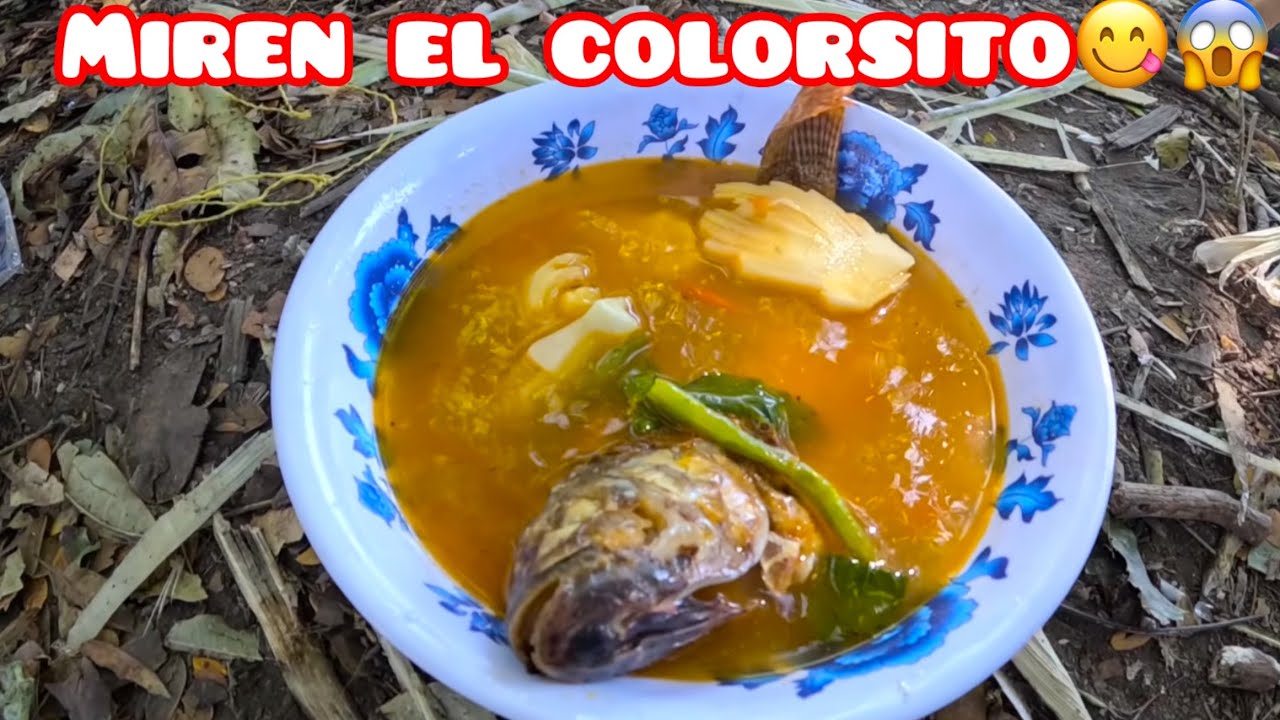 WUILIAM PREPARA UNA SOPA DE PESCADO FRITO 😱😋🐟