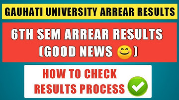 Gauhati University 6th Semester Arrear Results 2020⚡|How To Check Results Process😊|GU Arrear Results