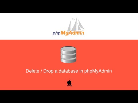 How to delete or remove a database in phpMyAdmin | 