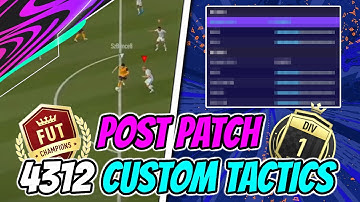 WHY THE 4312 *POST PATCH* IS THE NEW META FORMATION!! | CUSTOM TACTICS/INSTRUCTIONS | FUT 21