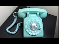 Vintage Blue Rotary Phone Ringing Demo