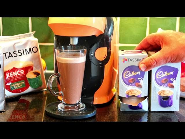 How to make Milka hot chocolate in a Bosch happy tassimo coffee machine 