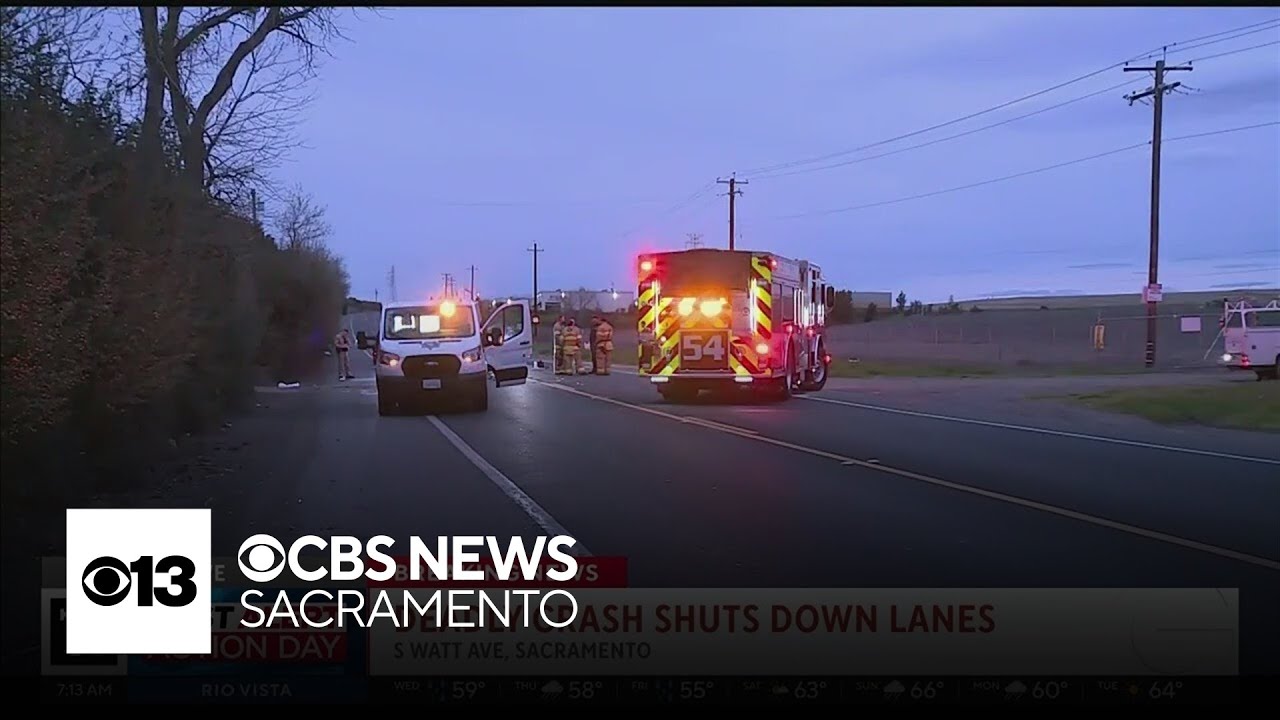 Deadly crash shuts down lanes along Jackson Highway - YouTube