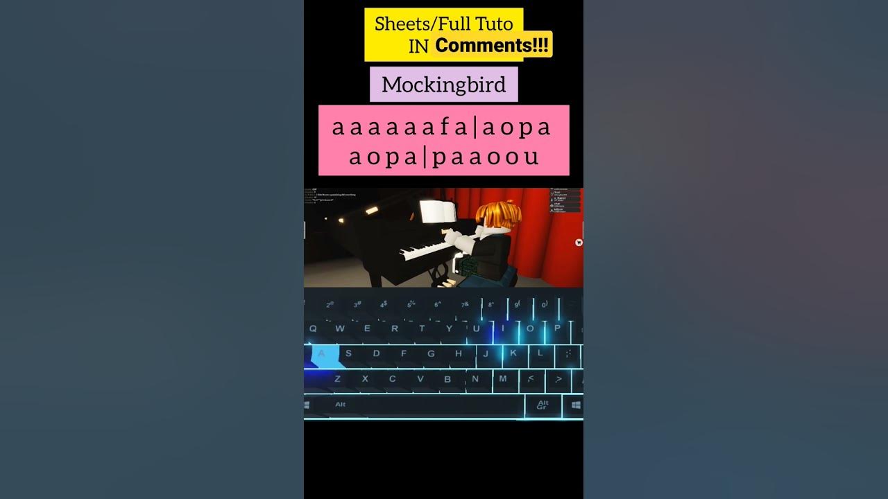 Mockingbird (Easy Roblox Piano Tuto)