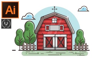 Adobe Illustrator CC Tutorial - How to Make a Beautiful Landscape Background Design