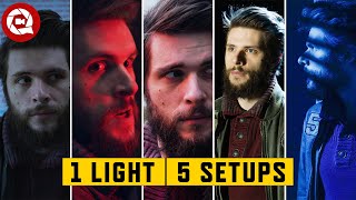 5 Lighting TRICKS Using 1 LIGHT (cinematography hacks)