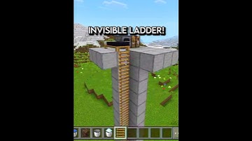 Invisible Ladder in Minecraft ✨ #minecraft #minecraftshorts #gaming