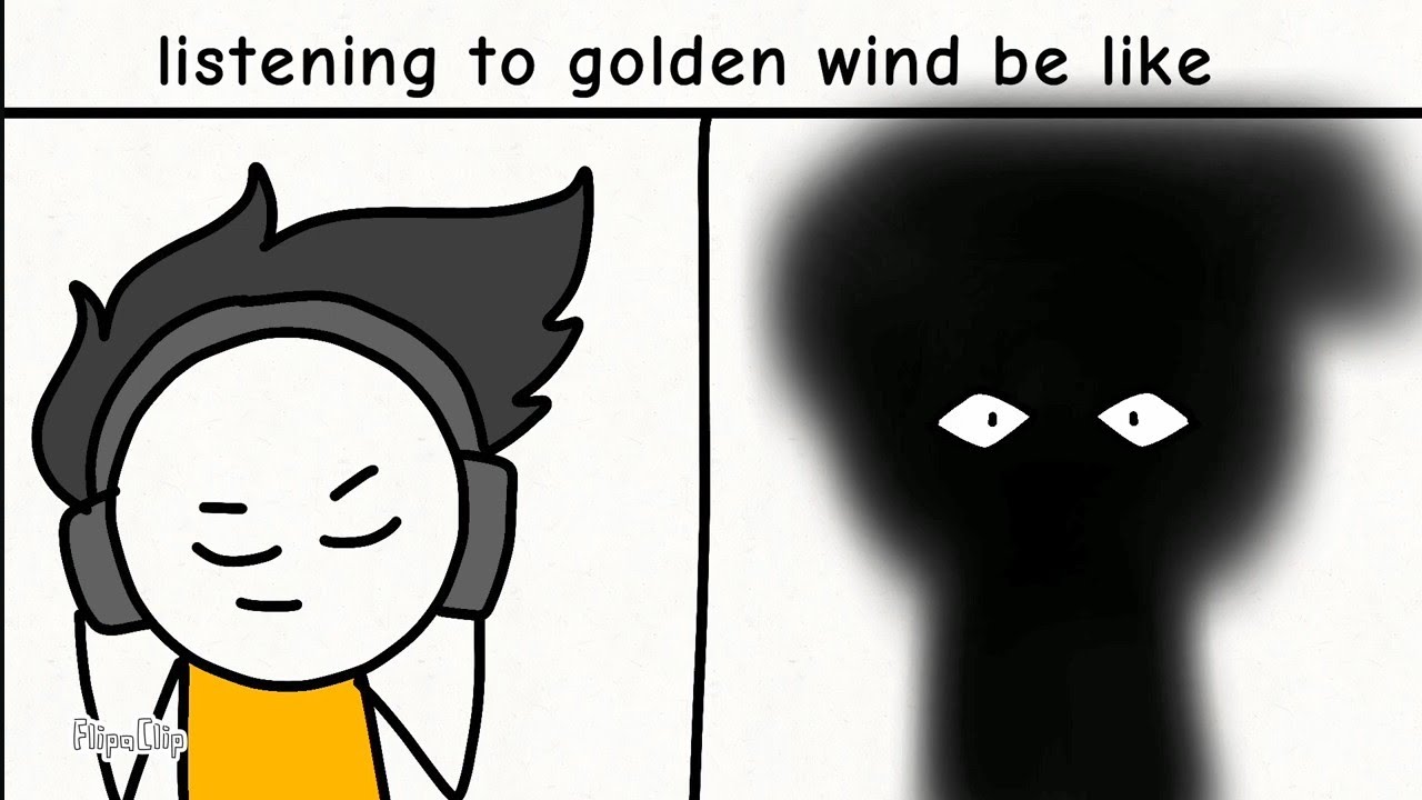 Listening To Golden Wind Be Like Flipaclip Animation Youtube