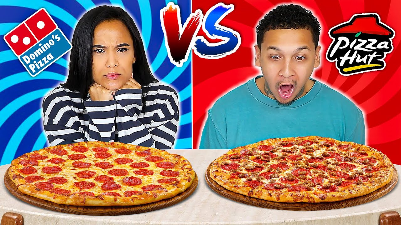 PIZZA HUT VS DOMINOES FOOD CHALLENGE!